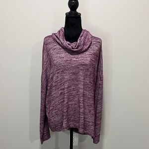 Spaulding Burgundy, Sweater, Turtleneck, Size Large